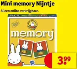 Kruidvat Mini memory Nijntje aanbieding