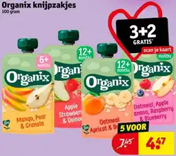 Kruidvat Organix knijpzakjes aanbieding