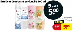 Kruidvat Kruidvat deodorant en douche aanbieding