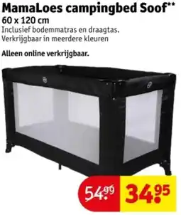 Kruidvat MamaLoes campingbed Soof aanbieding