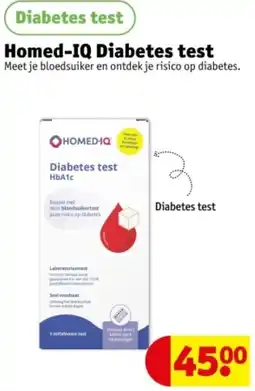 Kruidvat Homed-IQ Diabetes test aanbieding