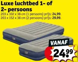 Kruidvat Luxe luchtbed 1 of 2-persoons aanbieding