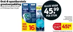 Kruidvat Oral-B opzetborstels grootverpakking aanbieding