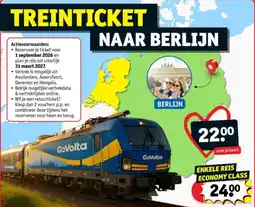 Kruidvat Treinticket naar berlijn aanbieding