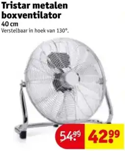Kruidvat Tristar metalen boxventilator aanbieding