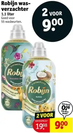 Kruidvat Robijn wasverzachter aanbieding