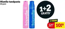 Kruidvat Hismile tandpasta aanbieding