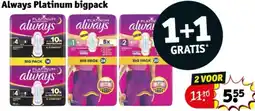 Kruidvat Always Platinum bigpack aanbieding