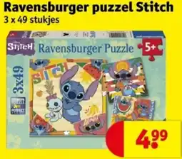 Kruidvat Ravensburger puzzel Stitch aanbieding