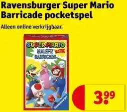 Kruidvat Ravensburger Super Mario Barricade pocketspel aanbieding
