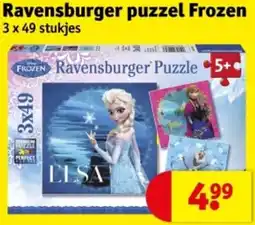 Kruidvat Ravensburger puzzel Frozen aanbieding