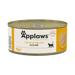 Zooplus Voordeelpakket: 48x156g Applaws in Bouillon Kippenborst Nat Kattenvoer aanbieding