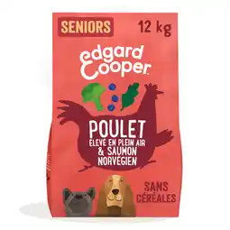 Zooplus 12kg Edgard & Cooper Senior Graanvrij Kip, Zalm - Hondenvoer aanbieding