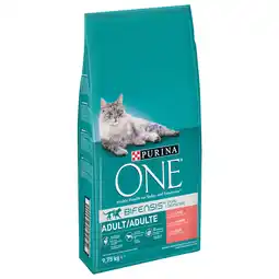 Zooplus 2x9,75kg Adult Zalm & Volkoren Granen Purina ONE Kattenvoer aanbieding