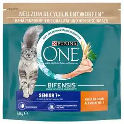 Zooplus 1,4kg Purina One Senior 7+ droog kattenvoer aanbieding