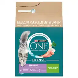Zooplus 2x2,8kg Sensitive Purina ONE Kattenvoer aanbieding