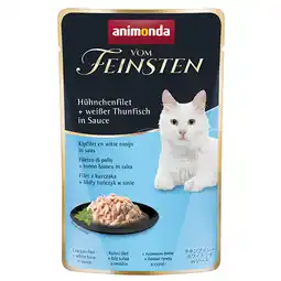 Zooplus 18 x 50 g Animonda Vom Feinsten Adult in Saus kipfilet + witte tonijn in saus nat kattenvoer aanbieding