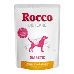 Zooplus Rocco Diet Care Diabetic Kip & Rund met Rijst 300 g - Zakje Hondenvoer 24 x 300 g aanbieding