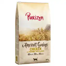 Zooplus 2x6,5 kg Purizon Adult Kip met Vis - Ancient Grain Katten Droogvoer aanbieding