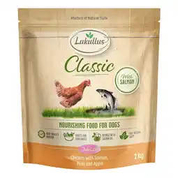 Zooplus Lukullus Classic Junior Kip & Zalm - Voordeelpakket: 5 x 1 kg Nieuw Receptuur aanbieding
