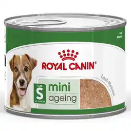 Zooplus Dubbelpak: 24 x 195 g Royal Canin Mini Ageing Mousse Honden natvoer aanbieding