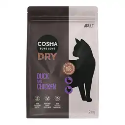 Zooplus 2x2kg Cosma Katten Droogvoer Eend & Kip aanbieding