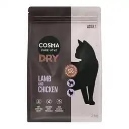 Zooplus 2x2kg Cosma Katten Droogvoer Lam & Kip aanbieding