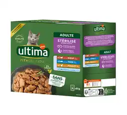 Zooplus 8x 85g Ultima Sterilised Mix II (kip, rund, tonijn, zeevis) natvoer voor katten aanbieding