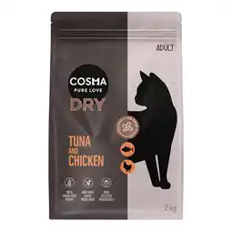 Zooplus 2x2kg Cosma Droogvoer Tonijn & Kip voor Katten aanbieding