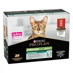 Zooplus PURINA PRO PLAN Cat Sterilised Adult Maintenance 10 x 85 g - Rundvlees aanbieding