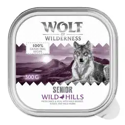 Zooplus 24x300g Wolf of Wilderness Senior Wild Hills Eend & Kalfsvlees natvoer voor honden aanbieding