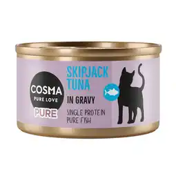 Zooplus 24x80g Cosma Pure Skipjack tonijn natvoer voor katten aanbieding