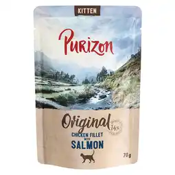 Zooplus Purizon Kitten 24 x 70 g - graanvrij - Kipfilet met Zalm aanbieding