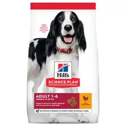 Zooplus Hill's Science Plan Adult 1-6 Medium met Kip Hondenvoer - 6 kg aanbieding