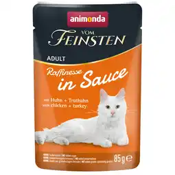 Zooplus 24 x 85 g kip & kalkoen animonda vom Feinsten Raffinesse natvoer voor katten aanbieding