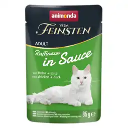 Zooplus 24 x 85 g kip & eend animonda vom Feinsten Raffinesse natvoer voor katten aanbieding