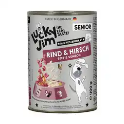 Zooplus Voordeelpakket: 24x400g Lucky Jim Senior Rund & Hert natvoer voor honden aanbieding