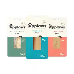 Zooplus Dubbelpak: 24x30g Applaws Kattenlende Multipack kattensnacks aanbieding