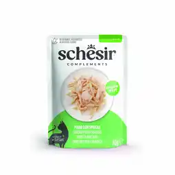 Zooplus Voordeelpakket: 24x70g Schesir Complementen in gelei kip met zeebaars natvoer voor katten aanbieding