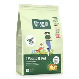 Zooplus 3kg Green Petfood VeggieDog Graanvrij Aardappel & Erwt Droog hondenvoer aanbieding