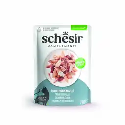 Zooplus Voordeelpakket: 24x70g Schesir Complementen in gelei tonijn met heek natvoer voor katten aanbieding