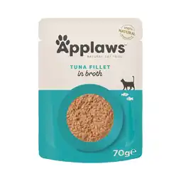 Zooplus Economy pack 24x70 Tonijnfilet Applaws Naturel in bouillon natvoer voor katten aanbieding