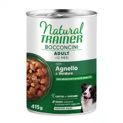 Zooplus 415g Natural Trainer Bocconcini Adult Medium & Maxi Brokken Lam nat hondenvoer aanbieding