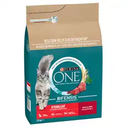 Zooplus 50% korting! Purina One droogvoer 2x2,8kg - SterilCat Rund (2 x 2,8 kg) aanbieding
