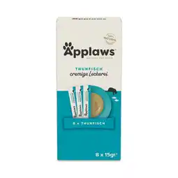 Zooplus Voordeelpakket: 32x15g Applaws Romige Traktatie Tonijn Katten­snoepjes aanbieding