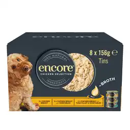 Zooplus Voordeelpakket: 32x156 g Kipselectie Encore Blikmix in Bouillon Natvoer voor Honden aanbieding