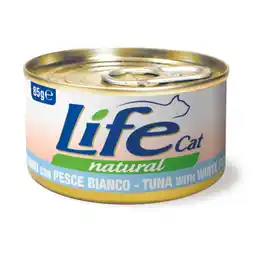Zooplus Voordeelverpakking: 12x85g Life Cat Natural adult tonijn met witvis nat kattenvoer aanbieding