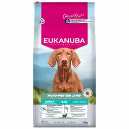Zooplus 12 kg Eukanuba Special Care Mono-Protein Adult Lam Droog Hondenvoer aanbieding