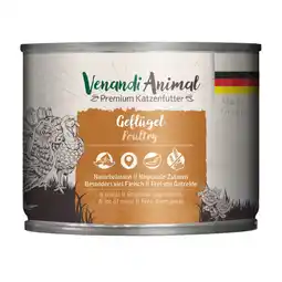 Zooplus Voordeelpakket: 24x200 g Gevogelte Mixpack Venandi Animal Monoproteïne Natvoer voor katten aanbieding