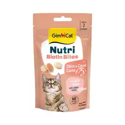 Zooplus Voordeelpakket: 3x40g GimCat Nutri Biotin Bites met zalm kattensnacks aanbieding